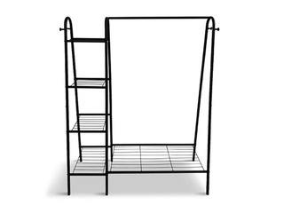 Drēbju pakaramais statīvs Domoletti Jolle, melns, 150cm