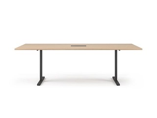 Apspriežu galds, Easy-2000, 6 vietas, dzintra ozola tonī , melnas kājas