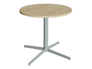 Galds SOLO, kļava/pelēks, ø80cm