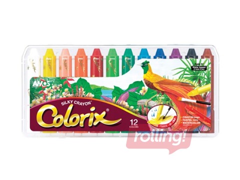 Krītiņi Colorix Silky, 12 krāsas