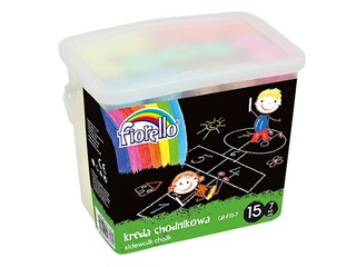 Krīts asfaltam Fiorello, 7 krāsas, 15 gab.