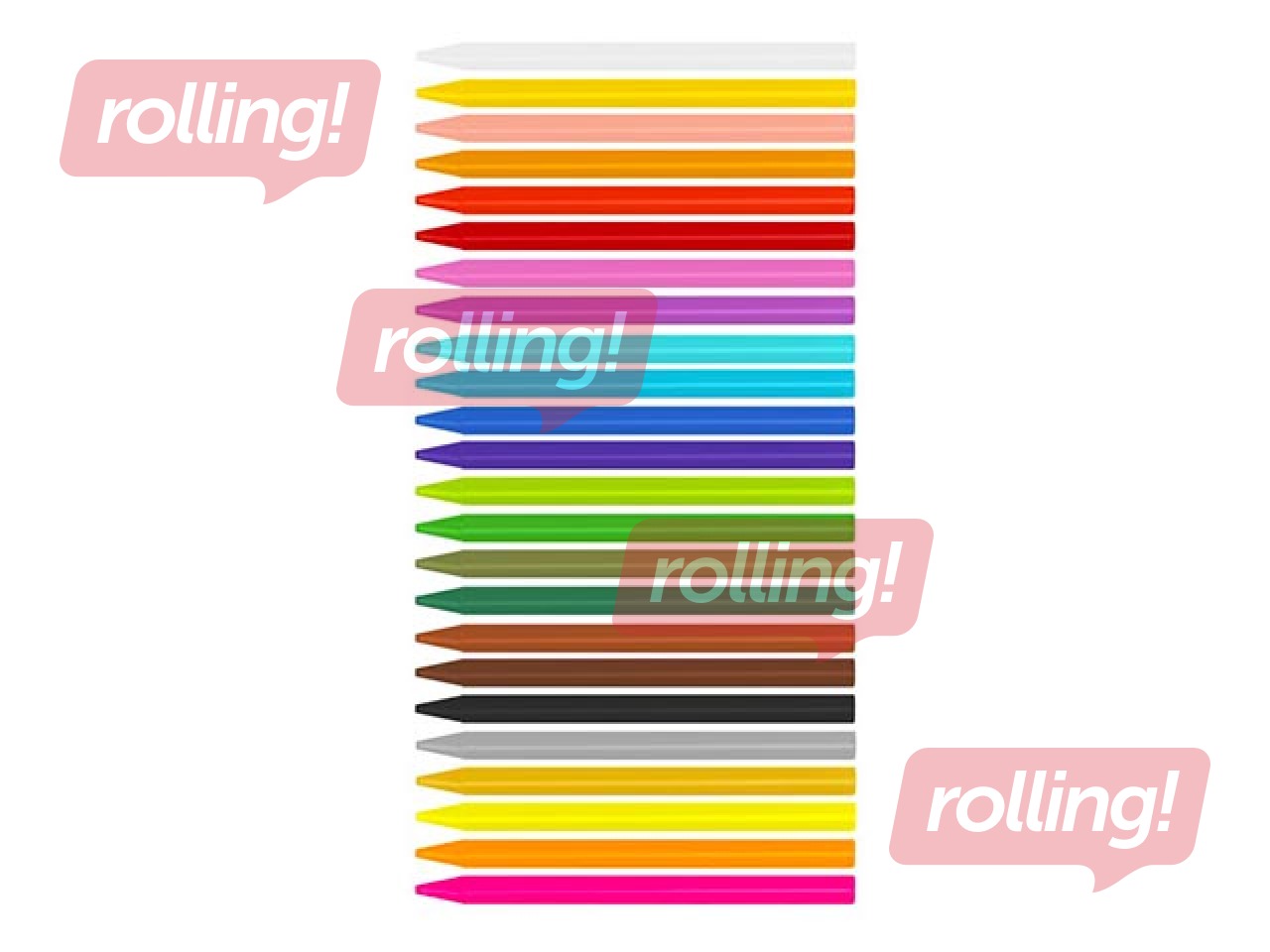 Vaska krītiņi Milan Plastipastel, 24 krāsas