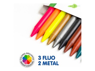 Vaska krītiņi Milan Plastipastel, 24 krāsas