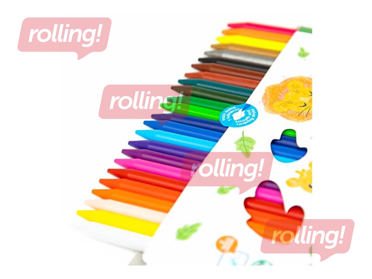 Vaska krītiņi Milan Plastipastel, 24 krāsas