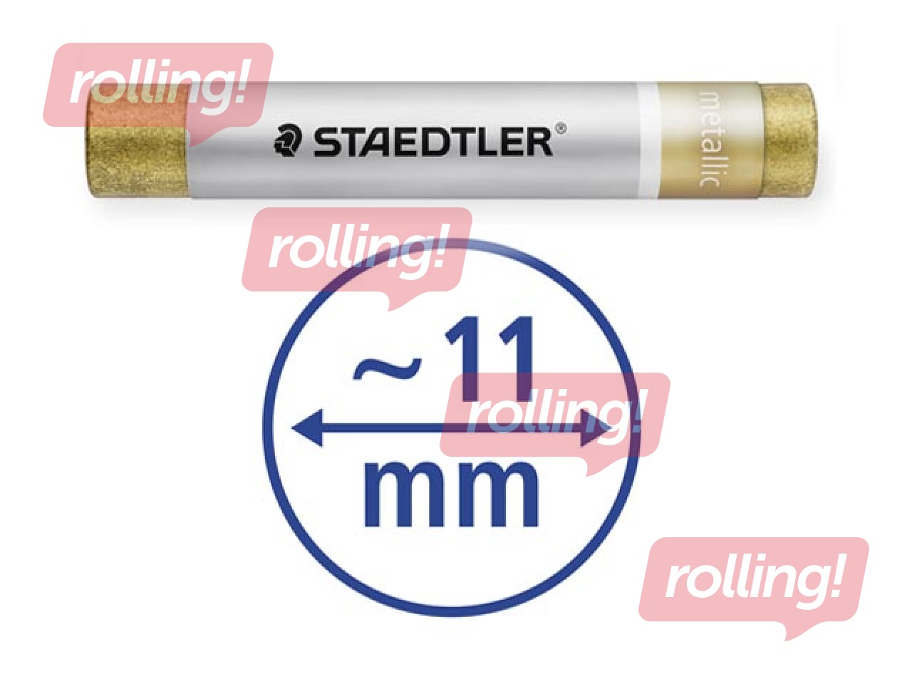 Eļļas krītiņi Oil Pastels Staedtler 2420M, 6 metāliskas krāsas