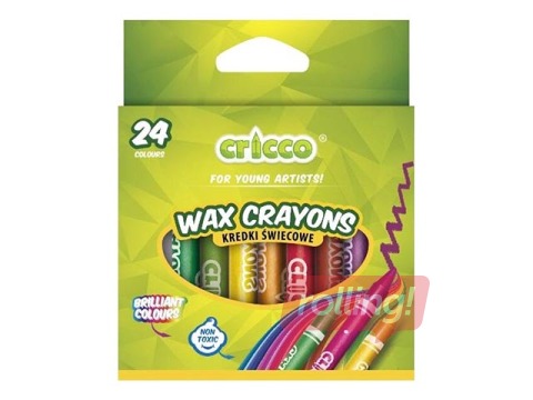 Vaska krītiņi Cricco, 24 krāsas