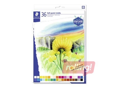 Pasteļkrītiņi mīkstie Staedtler 2430, 36 krāsas