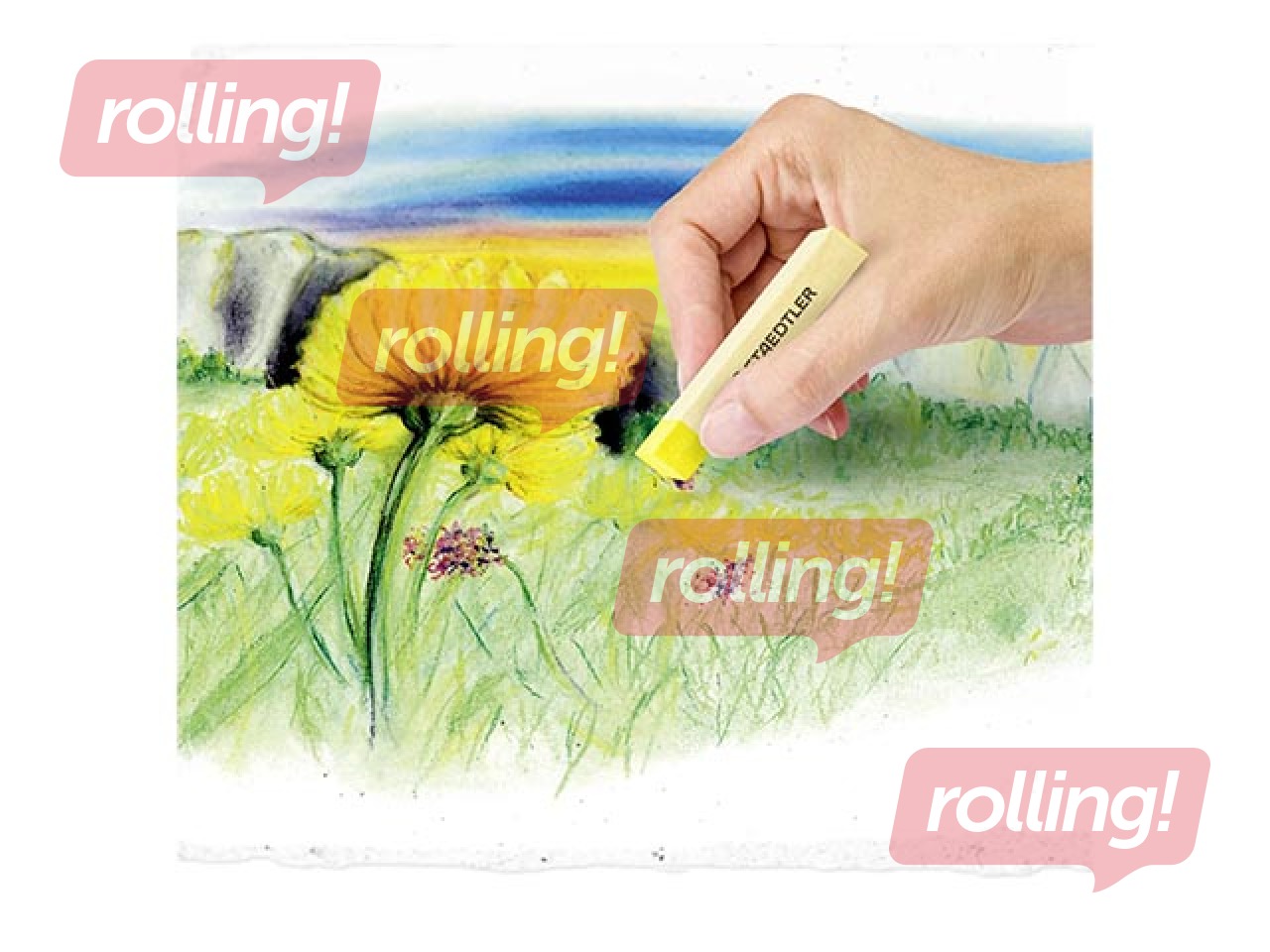 Pasteļkrītiņi mīkstie Staedtler 2430, 48 krāsas