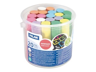 Krīts asfaltam Milan Maxi, 20 gab., krāsaini