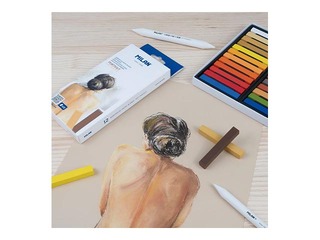 Pasteļkrītiņi mīkstie Milan Art, portreta, 12 krāsas