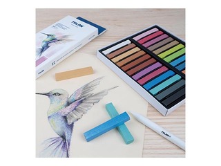 Pasteļkrītiņi mīkstie Milan Art, 12 metāliskas krāsas