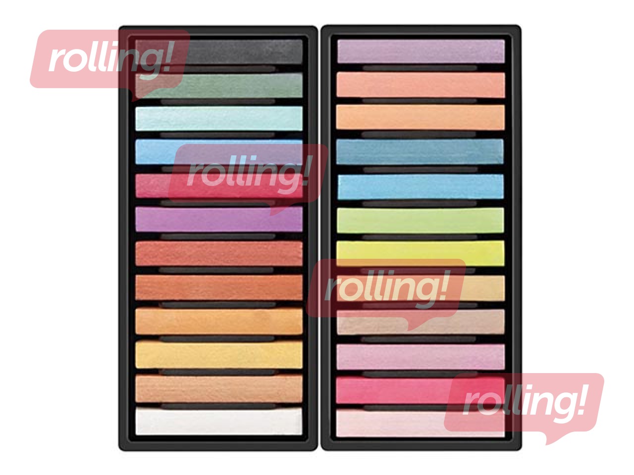 Pasteļkrītiņi mīkstie Milan Art, 24 metāliskas krāsas