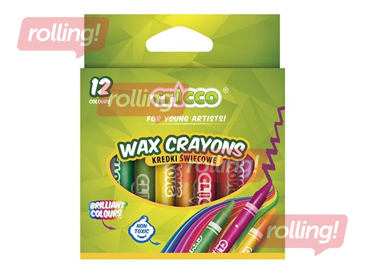 Vaska krītiņi Cricco, 12 krāsas