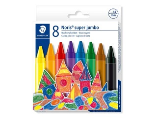 Vaska krītiņi Staedtler, Noris Super jumbo 226, 8 krāsas
