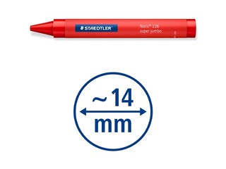 Vaska krītiņi Staedtler, Noris Super jumbo 226, 8 krāsas