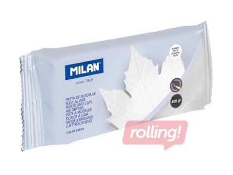 Veidošanas māls Milan, balts, 400g