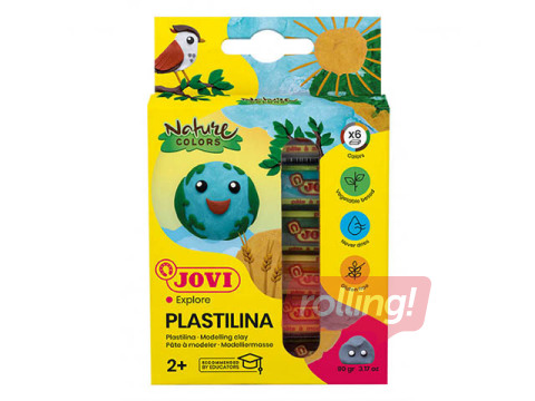 Plastilīns Jovi Nature colors, 6 krāsas