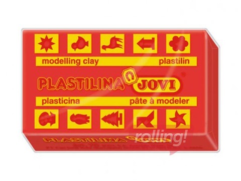 Plastilīns Jovi, 50g, sarkana krāsa