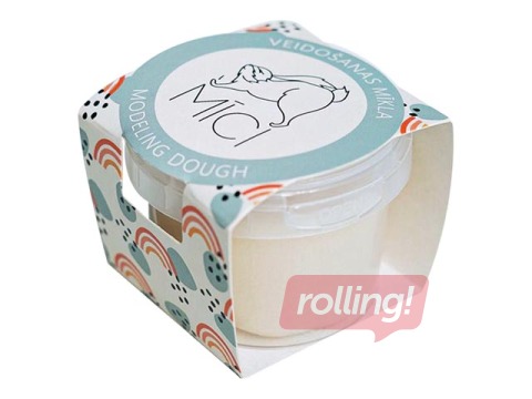 Plastilīns - modelēšanas masa Mīci, 120g, balta krāsa