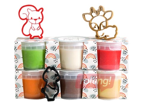 Plastilīns - modelēšanas masas komplekts Mīci, Meža zvēriņi