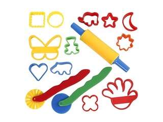 Plastilīna formiņu komplekts, dažādas krāsas, 15 gab.