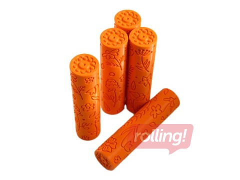 Rullītis pļavas puķu reljefa veidošanai Mīci, oranžs