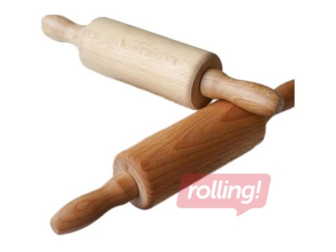 Koka rullītis ar rokturiem Mīci