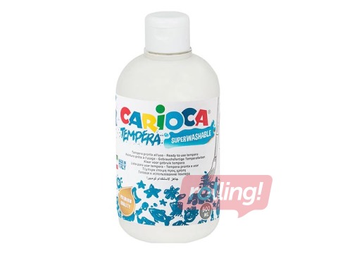 Mākslinieciskā guaša krāsa Carioca 500 ml, balta