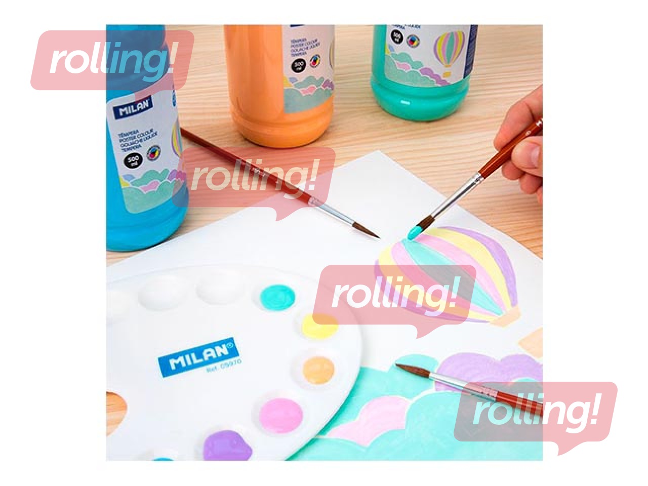 Guaša Milan, gaiši rozā, 500ml