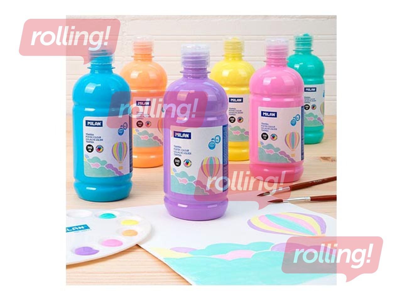 Guaša Milan, pasteļrozā, 500ml