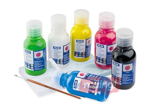 Guaša krāsas Milan, 125ml, 6 krāsas