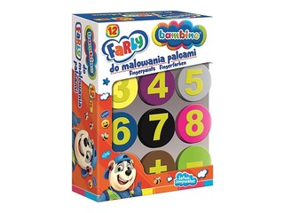 Pirkstiņkrāsas ar zīmodziņiem Bambino, 15ml, 12 krāsas