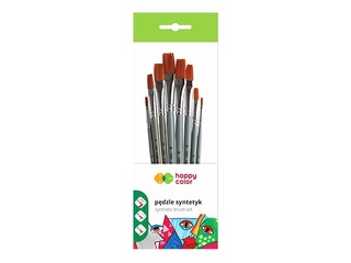 Sintētisko plakano otiņu komplekts Happy Color, 8 gab