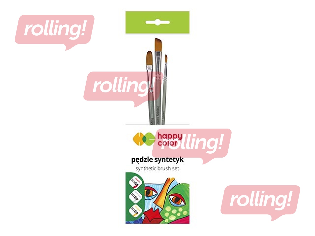 Sintētisko otiņu komplekts Happy Color, 3 gab