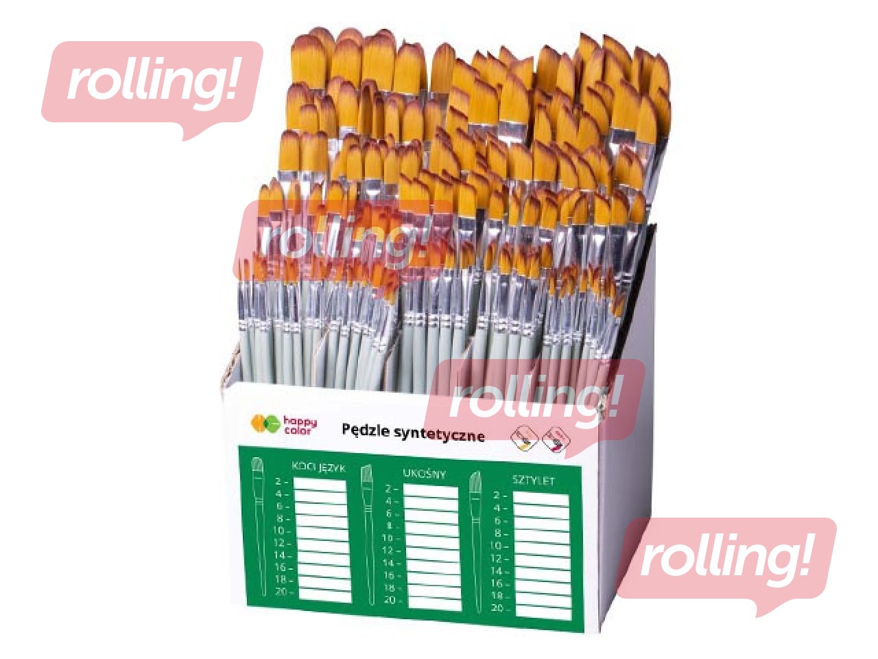 Sintētisko otiņu komplekts Happy Color, 272  gab., 3 dažādi modeļi