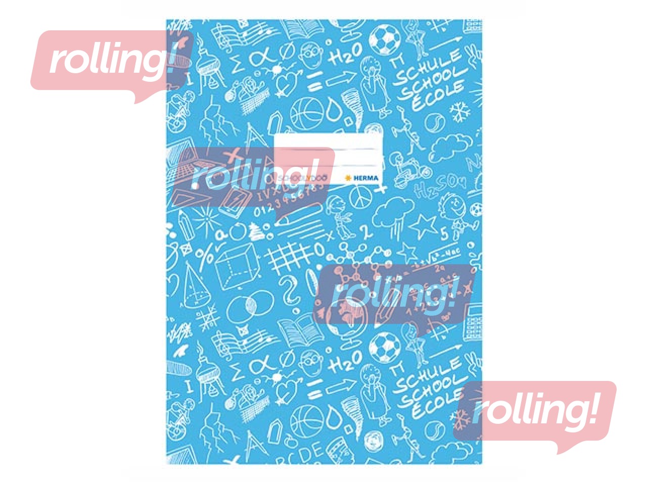 Vāciņi kladēm Herma Schoolydoo, A4, gaiši zili