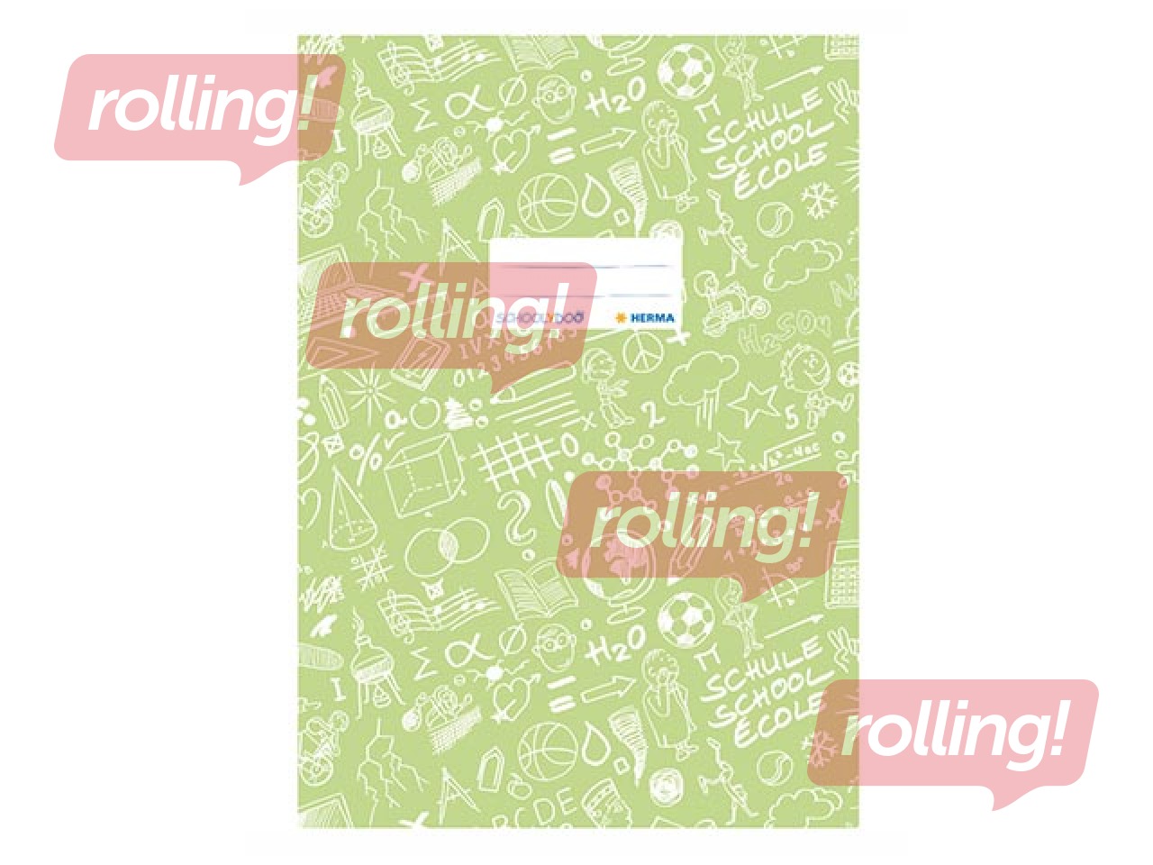 Vāciņi kladēm Herma Schoolydoo, A4, gaiši zaļi