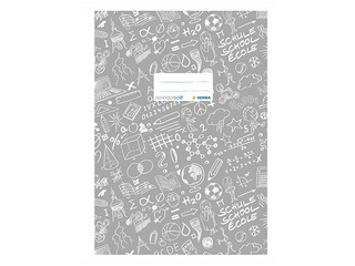 Vāciņi kladēm Herma Schoolydoo, A4, pelēki