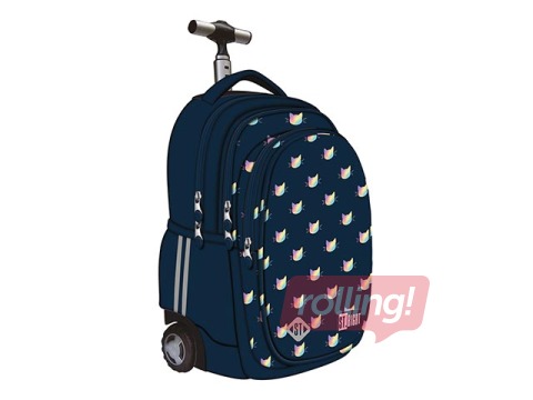 Mugursoma ar riteņiem St.Right Rainbow Cats, 26 L