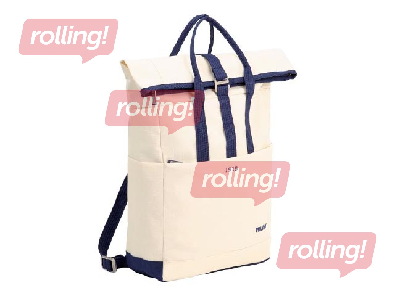 Mugursoma Milan Urban Top roll (10L) 1918, bēša