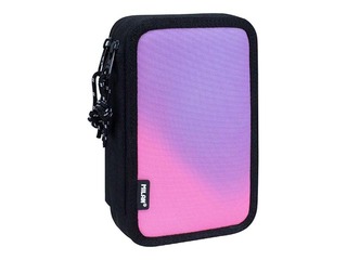 Penālis 2-daļīgs Milan Sunset, ar piederumiem, melns ar rozā