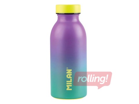 Ūdens pudele Milan Sunset, 354ml, nerūsējošā tērauda, tirkīza- violetā krāsā