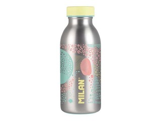 Ūdens pudele Milan Silver 354ml, nerūsējošā tērauda