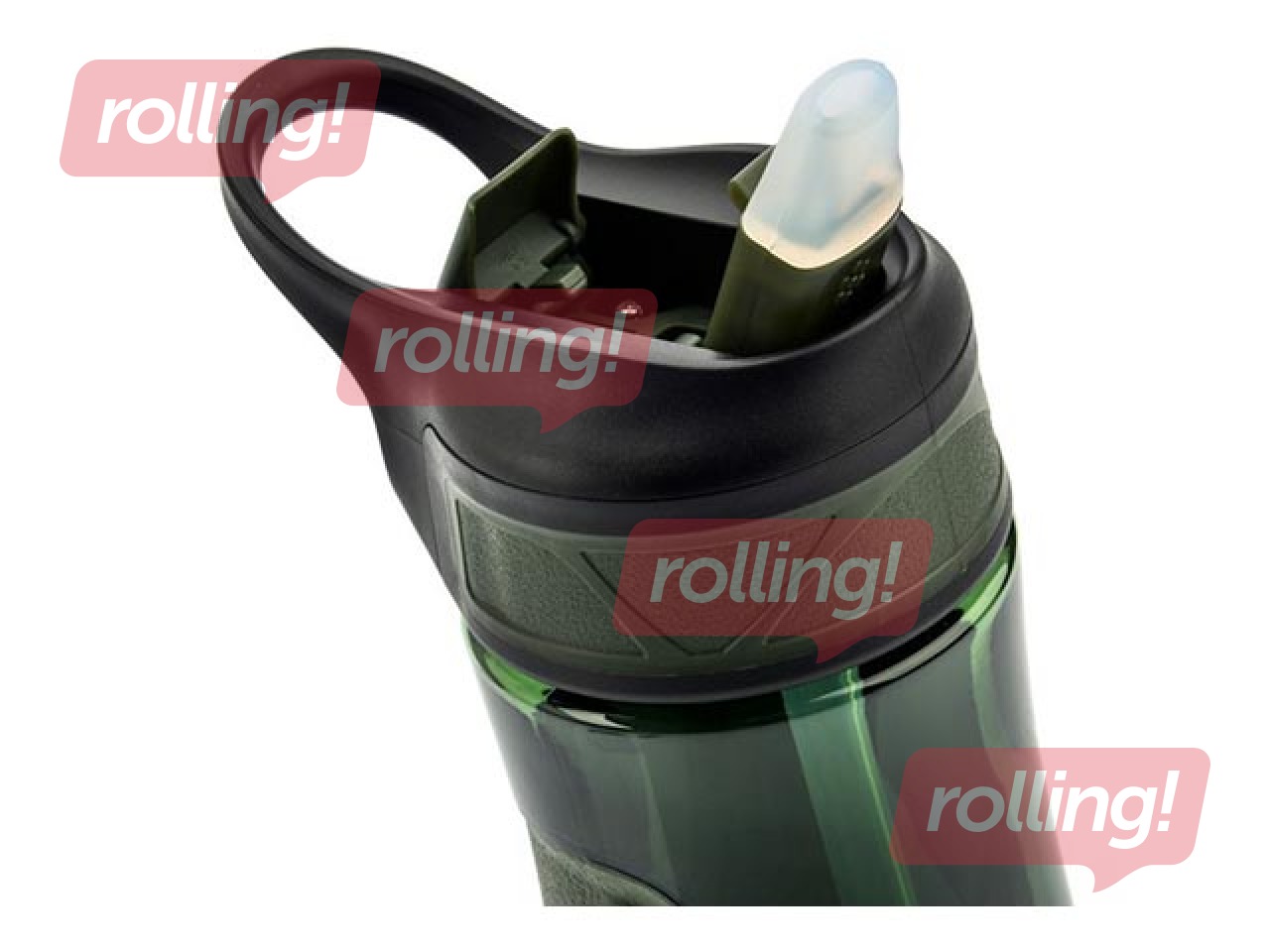 Ūdens pudele ar salmiņu Meteor 670ml, zaļa