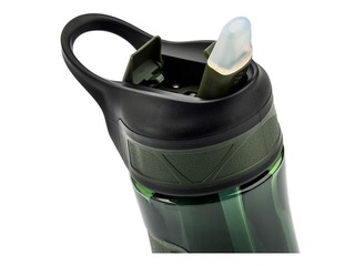 Ūdens pudele ar salmiņu Meteor 670ml, zaļa