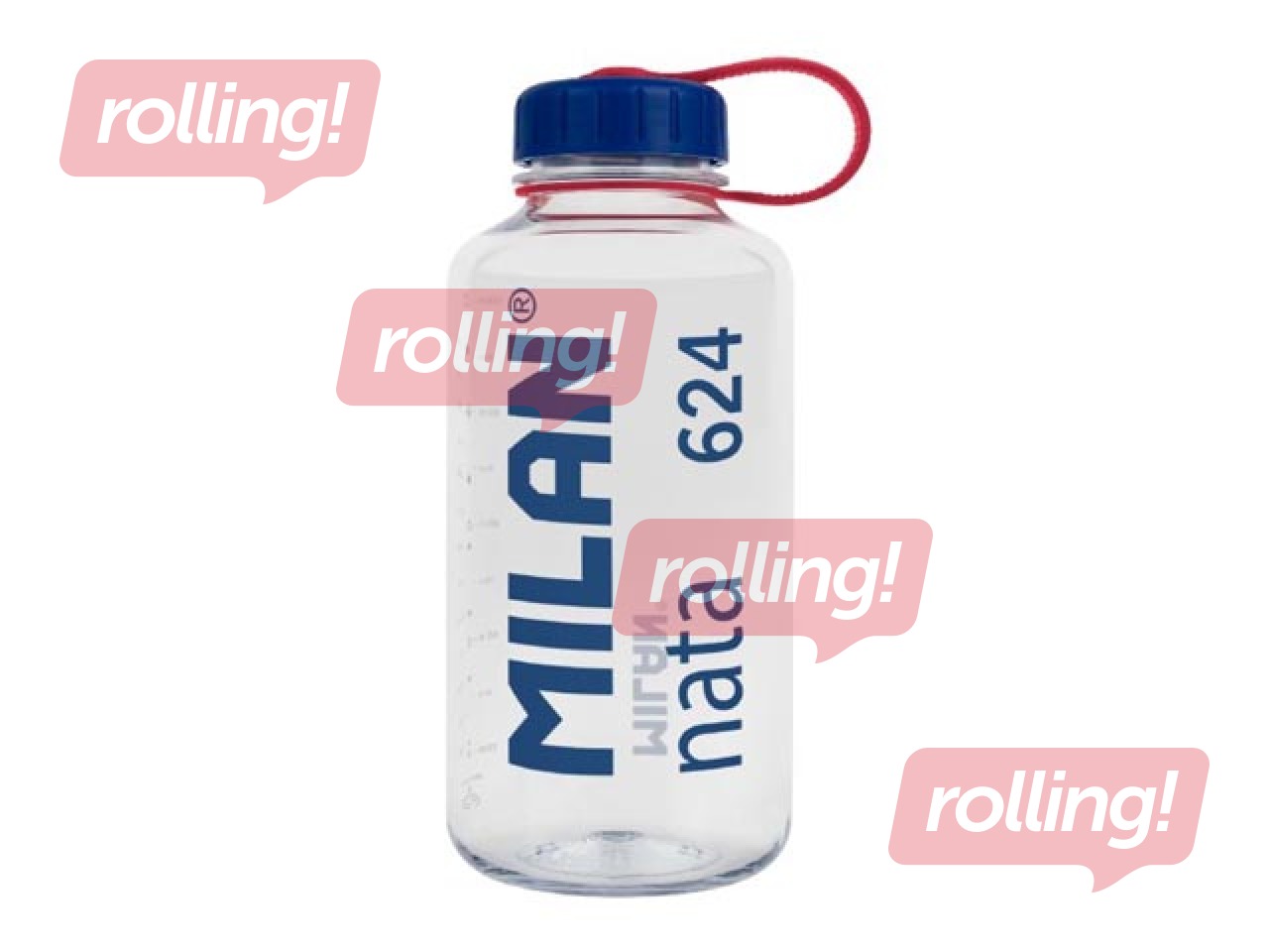 Ūdens pudele Milan, Tritan, caurspīdīga, 1l