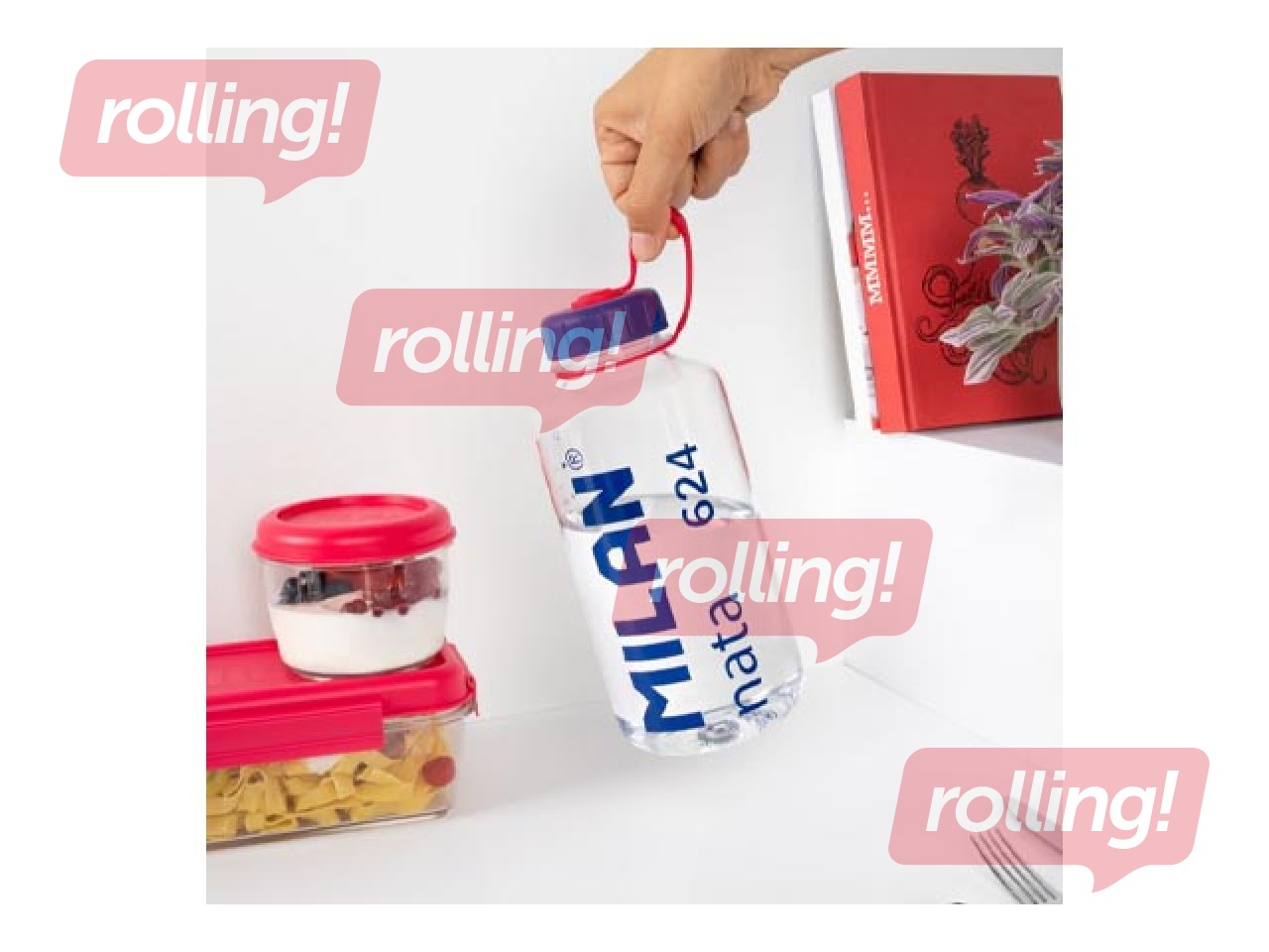 Ūdens pudele Milan, Tritan, caurspīdīga, 1l