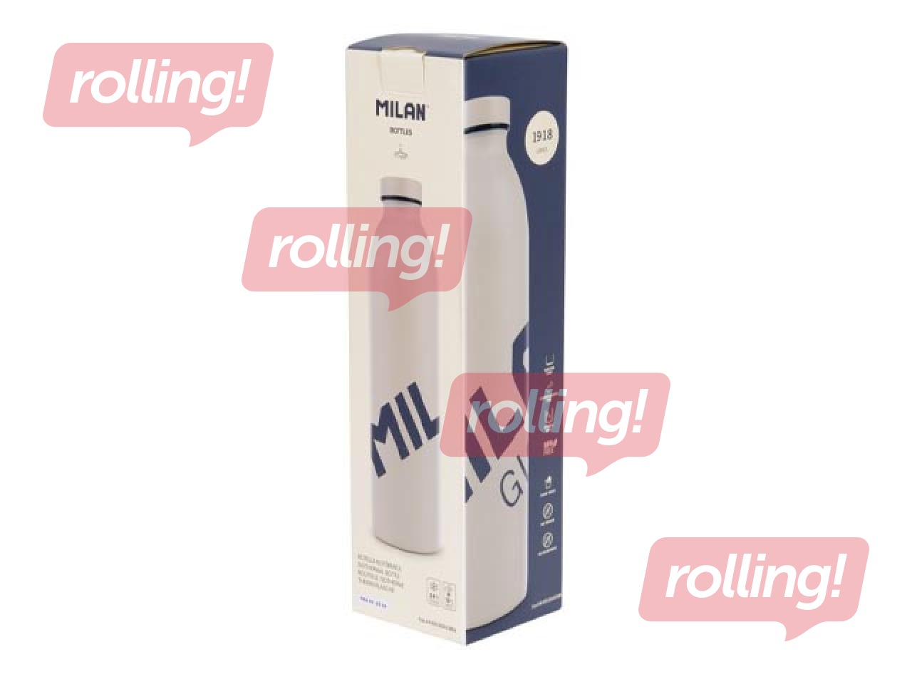 Termo pudele Milan, Gigant 403, nerūsējošā tērauda, bēša, 0.946l