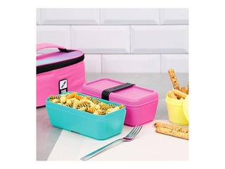 Pusdienu kaste Milan Sunset, 0,75l, taisnstūra, fuksijas krāsā