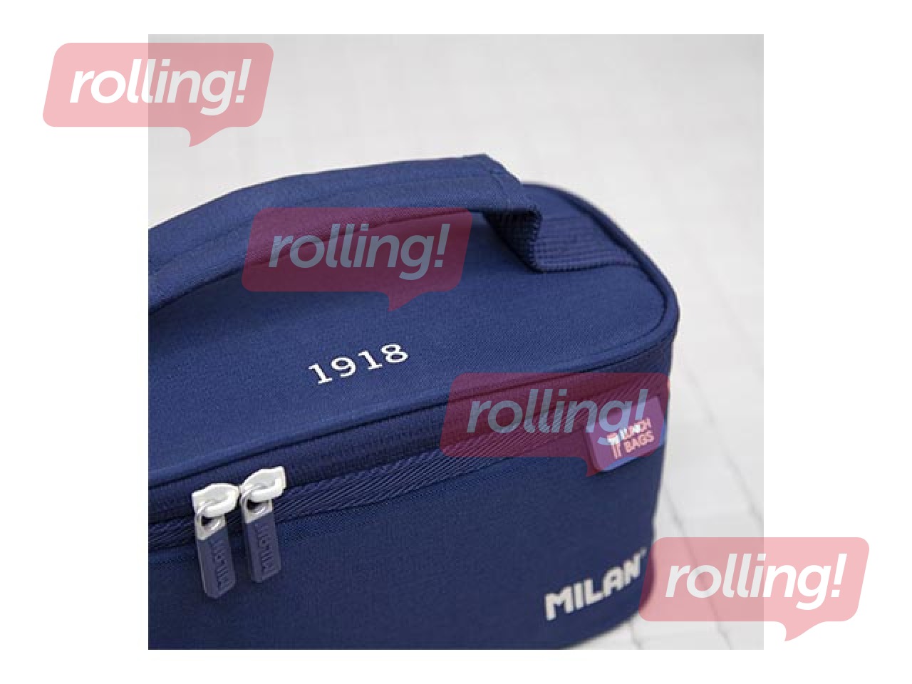 Izotermiska soma Milan 1918 ar pusdienu kastīti, 1.5l, tumši zila